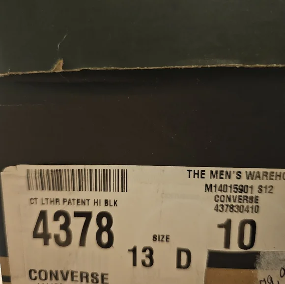 CONVERSE PATENT LEATHER ALL STAR HIGH TOP SNEAKERS - Picture 6 of 11